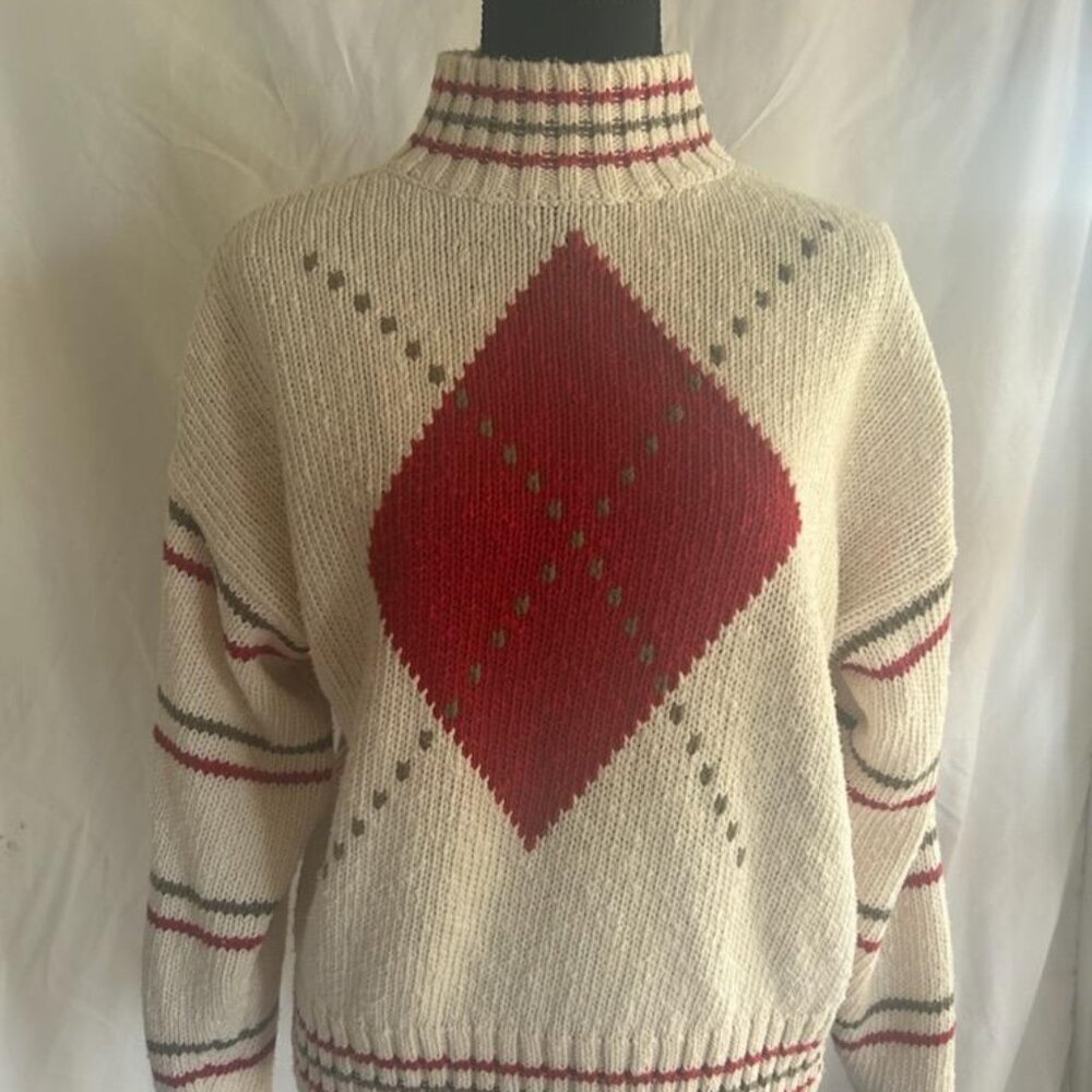 Medium Red Diamond Sweater